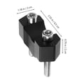 thumbnail image 2 of BESTYASH 1Par Adaptador De Manillar De Metal Negro Con Ajustable Para Motocicleta, 2 of 6