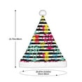 thumbnail image 3 of Wukai Trendy Colorful Pineapples Red Velvet Santa Claus Hat,Christmas Hat For Boys Girls Child Infant,Knitted Beanie Hat Colorful Flashing Holiday Xmas Christmas Party Supplies, 3 of 6