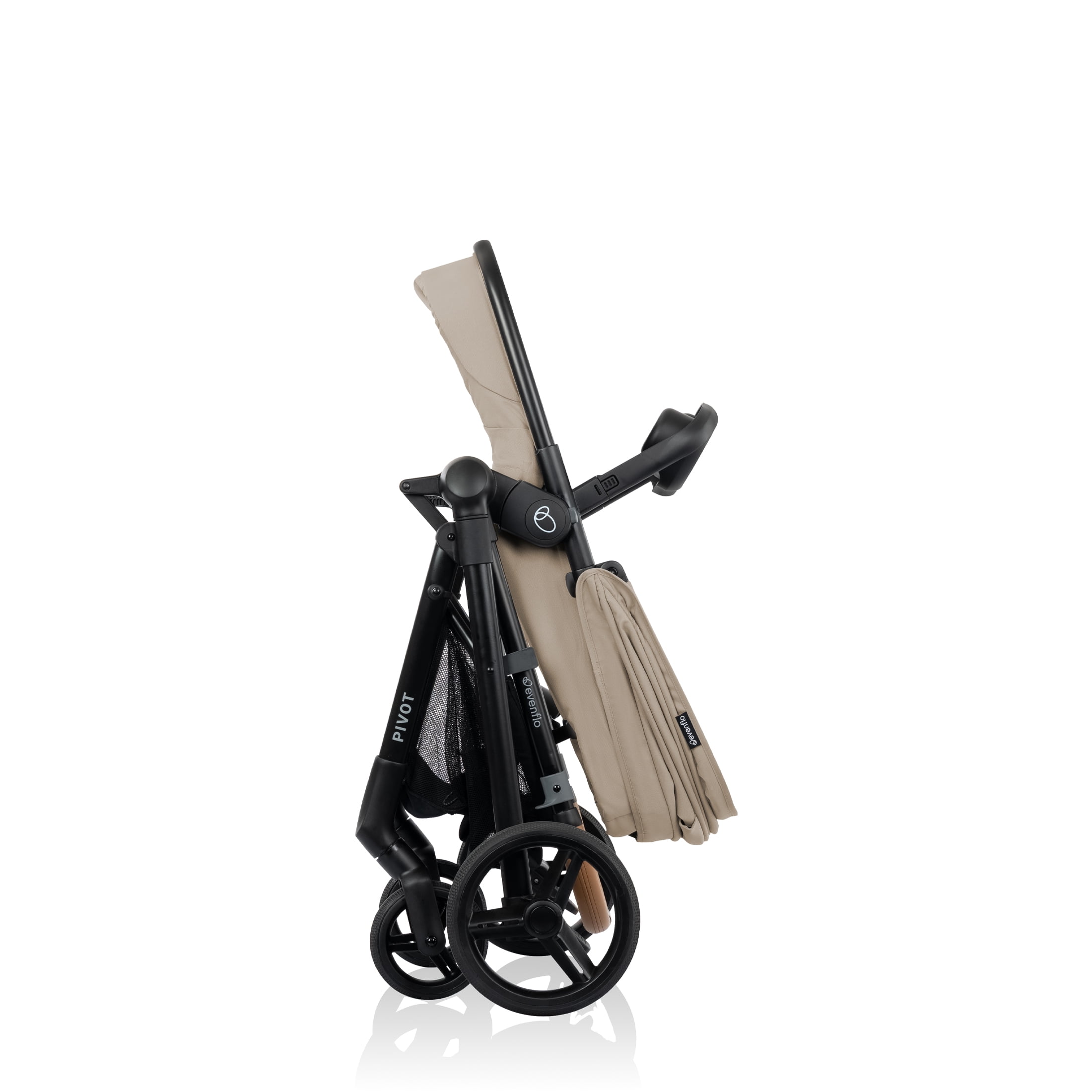 Evenflo Pivot NXT Travel System with LiteMax NXT Infant Car Seat (Latte Tan)