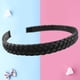 thumbnail image 3 of Diadema trenzada con trenzas, accesorios para el cabello para mujeres y niñas (negro), 3 of 5