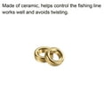 thumbnail image 4 of 2.7mm Ceramic Guide Ring Fishing Rod Repair Kit, Golden 10 Pack, 4 of 5