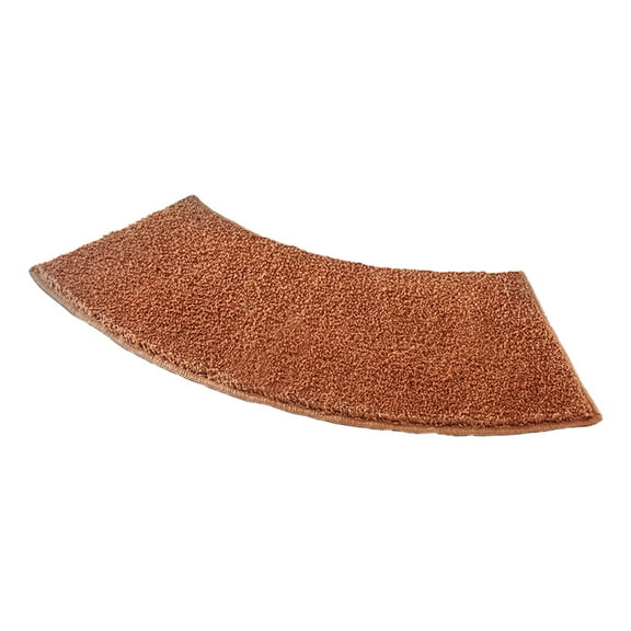 Grrvtrz Solid Color Curved Bathroom Floor Mat Fan Shaped Water Absorbing Foot Mat for Household Bathroom Shower Room Non Slip Door Mat Carpet,Bathroom Decor,Bathroom Accessories