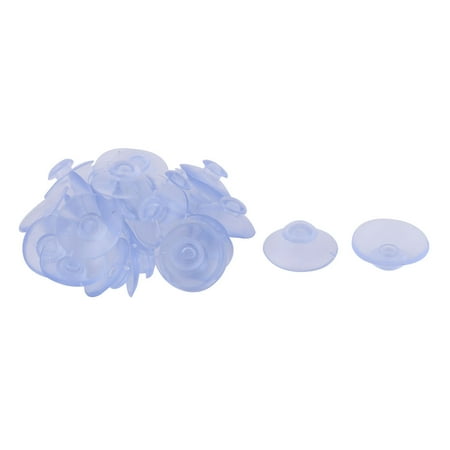 Family Restaurant Rubber Wall Mounted Sundries Holder Suction Cup 3cm Dia 30 Pcs