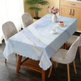 thumbnail image 6 of Rectangular Tablecloth 60x84 Inch – Waterproof Polyester Printed Table Cover, Wrinkle Resistant, Washable for Kitchen & Dining, Marble Liquid Print, 6 of 6