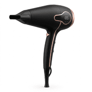 High-Speed Ionic Hair Dryer with Intelligent Heat Control - Professional Blow Dryer with 5 Magnetic Nozzles, Diffuser, Digital LED Display, 3 Speed & 4 Heat Settings for Fast Drying & Anti-Frizz