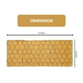 thumbnail image 2 of Home Weavers Beehive Modern Collection Living Room Rug, Machine Washable Reversible Area Rugs, Rug For Living Room, Soft Foldable Indoor Floor Carpet, Easy To Clean, 2' x 6', Yellow, 2 of 2