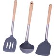 thumbnail image 4 of unbranded 3Ud De Utensilios De Silicona Plata Duradero Para Cocina Hogar Con Cucharón Y, 4 of 8