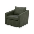 thumbnail image 4 of Better Homes & Gardens Steele Swivel Accent Chair, Olive Faux Leather, 4 of 12