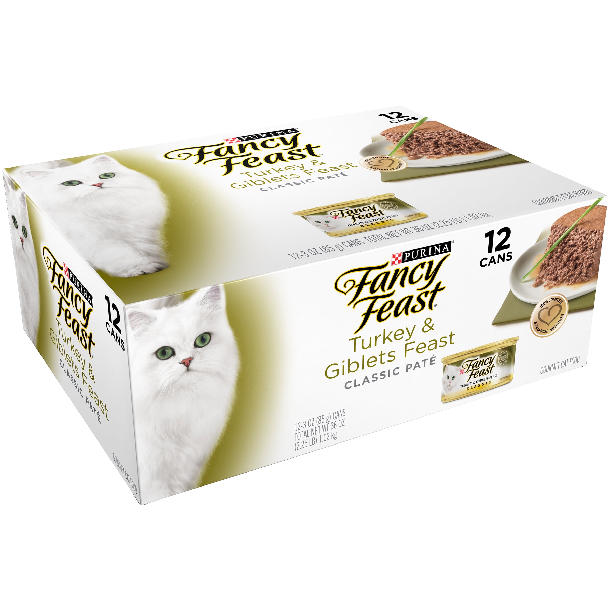Fancy Feast Classic Turkey & Giblets Collection Cat Food 123 oz. Cans