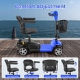 thumbnail image 6 of WOOKEN 17/20 Miles Mobility Scooter,4-Wheel Mobility Scooter for Adults,Seniors,250W Electric Powered Wheelchair Device,Compact Duty Mobile for Travel with Baskets, Rotating Seat, 6 of 10