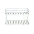 thumbnail image 4 of Aukfa Bunk Bed for Kids - Wood Bed Frame with Ladder - Twin over Twin - White, 4 of 7