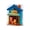 Cat Grocery Store, variant on DIY Wooden Mini House Fridge Magnet with LED Light, Capybara Bakery 3D Puzzle Refrigerator Decor
