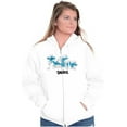 thumbnail image 4 of Smurfs Characters Retro Squad Goals Zip Up Hoodie Men's Women's Brisco Brands X, 4 of 6