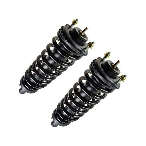 Front Shock Absorber and Coil Spring Assembly Set 2 Piece - Compatible with 2002 - 2006 Chevy Trailblazer EXT 2003 2004 2005