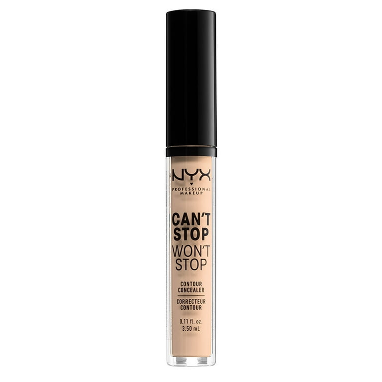 Professional 24Hr Matte Coverage Finish, Can\'t Stop Full Makeup NYX Won\'t Stop Concealer, Vanilla