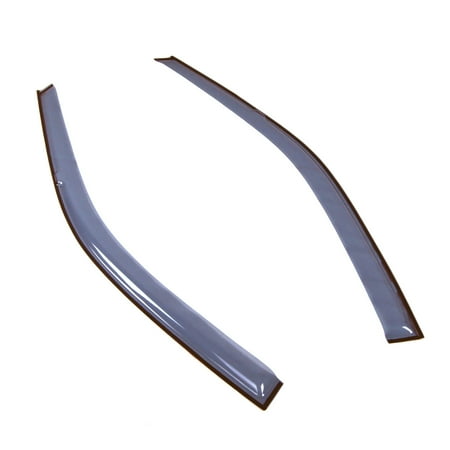 Tuningpros LGWV2-217 Outside Mount Window Visor Deflector Rain Guard Light Tinted 2 Pcs Set For 1992-1995 Honda Civic Coupe/Hatchback
