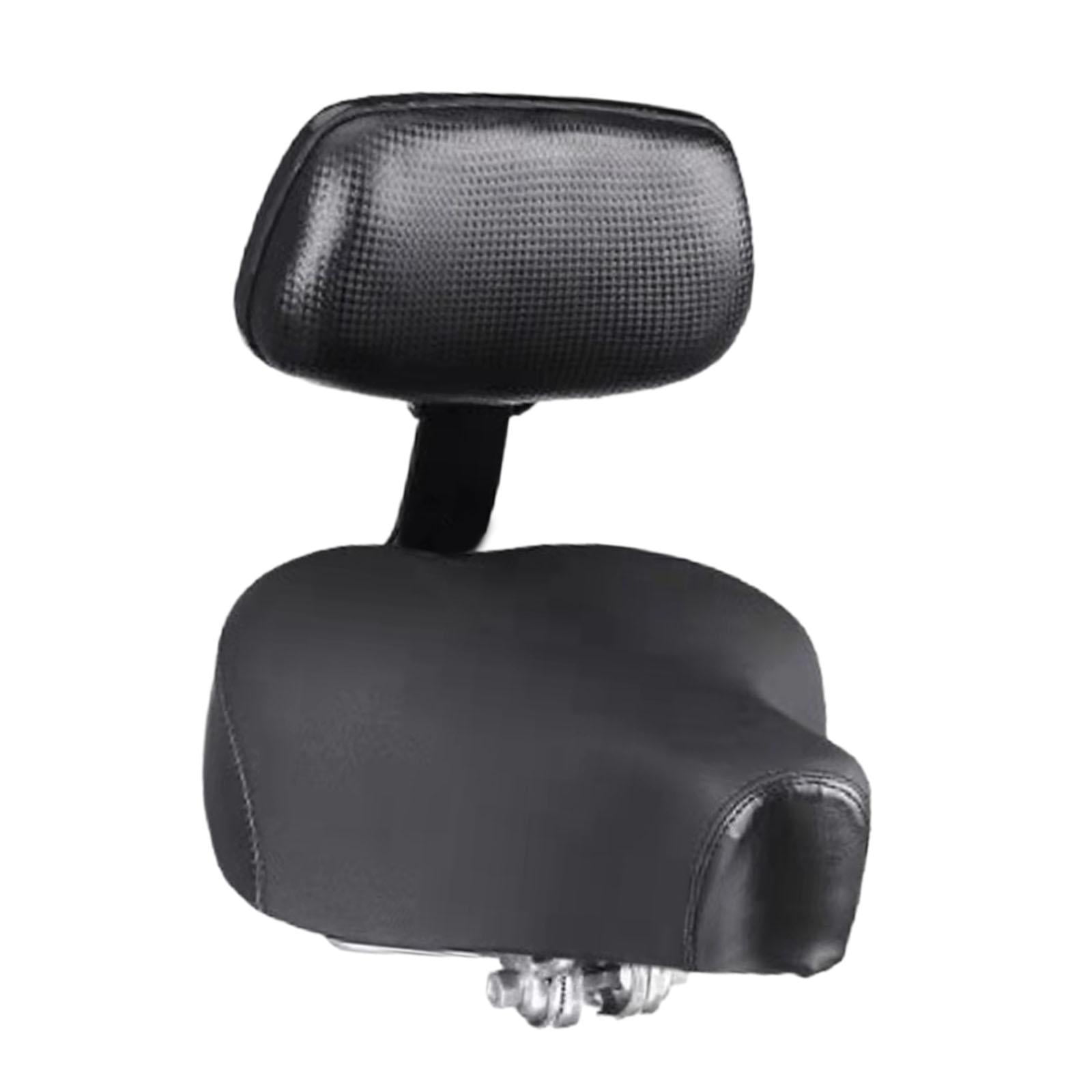 Siège de selle de vélo surdimensionné - Siège de selle de tricycle de vélo avec support dorsal, de de Tricycle surdimensionné avec dossier souple, large coussin de rembourré pour Tricy