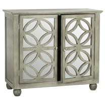 SAFAVIEH Havana Geometric Glam 2 Tier Storage Chest, Grey
