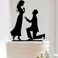 thumbnail image 4 of Wedding Proposal - Wedding Cake Topper (Down on One Knee Theme), 4 of 6