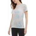 thumbnail image 2 of Danskin Womens Tie Dye Tee Shirt (Blue Wonder Combo   Small), 2 of 3