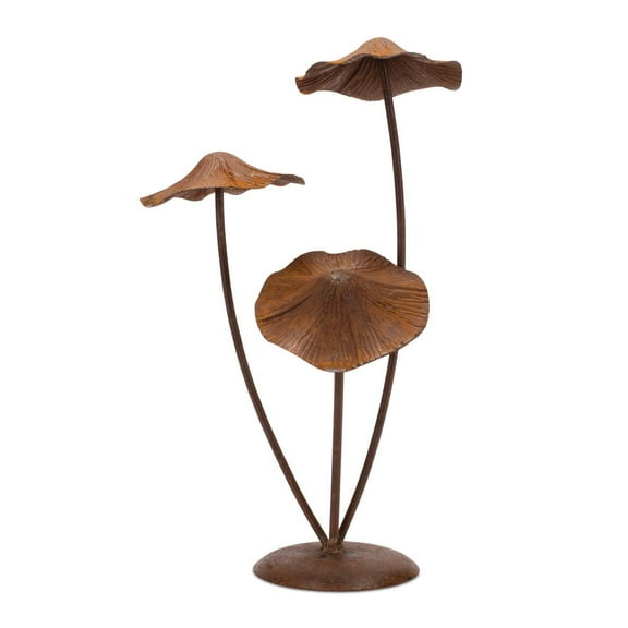 Melrose Mushroom Outdoor Garden Statue - 18.25" - Bronze
