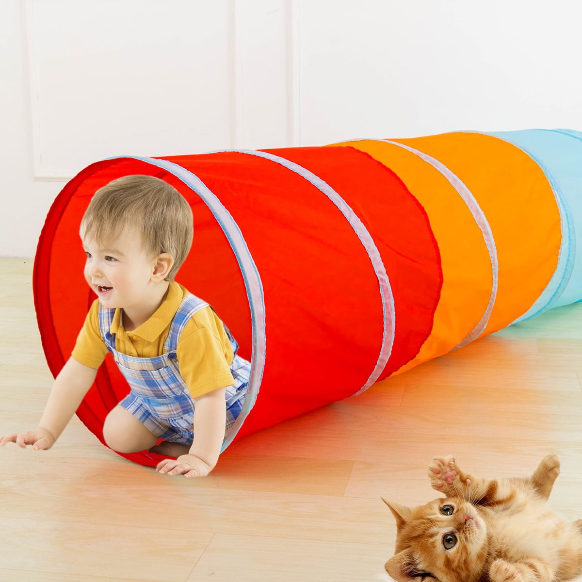 Protoiya Kids Play Tunnel for Toddlers, Pop Up Play Tunnel Tent for