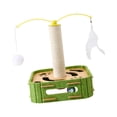 thumbnail image 1 of Cat Scratcher Post Scratching Board Protecting Furniture Torre de juego estable con pelota para ejercicios de entretenimiento Suministros de mascotas Cuadrado, 1 of 10