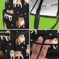 thumbnail image 5 of Garden Tool Bag,Bulldog Dog and Footprints Garden Tool Organizer,Garden Gifts,Waterproof Multi-Pocket Garden Tool Storage 11.8x5.5x11.4 Inch(Tools NOT Included), 5 of 6