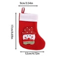 thumbnail image 2 of Large Festive Holiday Stocking Classic Santa Design for Seasonal Decorations and Storage, 2 of 5