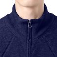 thumbnail image 6 of Miqool Men's Cardigan Sweaters Full Zip Stand Collar Long Sleeve Casual Knitted Tops Fall Winter Sweaters, 6 of 8