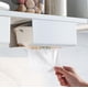 thumbnail image 3 of Dispensador de pañuelos de pared de diseño elegante, caja de servilletas multifuncional para baño y cocina, soporte de pañuelos rectangular, 3 of 8