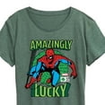 thumbnail image 3 of Marvel Spider-Man - St. Patrick's Day Amazingly Lucky - Women's Short Sleeve Graphic T-Shirt, 3 of 5