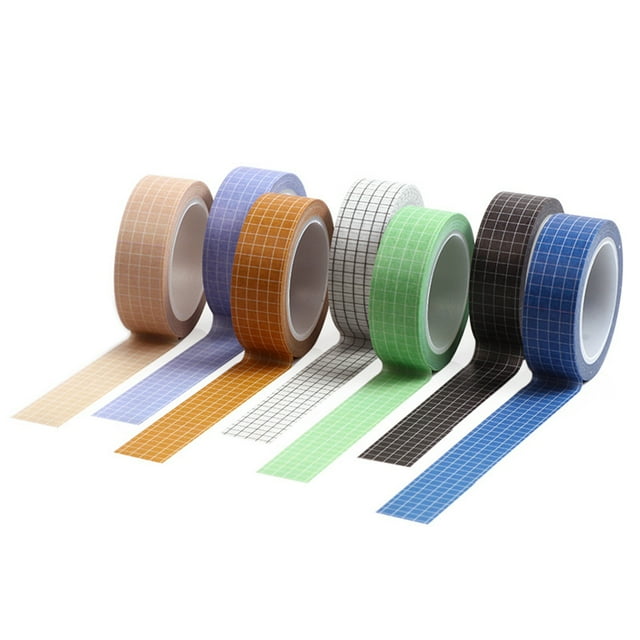 Lubelski 10m Adhesive Grid Washi Masking Tape Planner DIY Scrapbooking Sticker Stationery