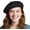 Black, variant on Wool Beret Hats, Breathable Solid Color Artist Painter Beanie Beret Hat for Women Men All Seasons 1Pack