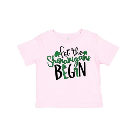 

Inktastic St. Patrick s Day Let the Shenanigans Begin Gift Toddler Boy or Toddler Girl T-Shirt