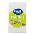 thumbnail image 1 of Palillos de madera Great Value grandes con puntas redondeadas 200 pzas, 1 of 1