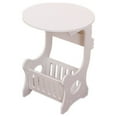 thumbnail image 1 of Table d'Appoint Ronde Compacte pour Chambre et Salon, Pas de Napperon Nécessaire Table de Bout Minimaliste Inspirée Européenne, 1 of 5