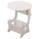thumbnail image 1 of Mesa auxiliar redonda compacta para dormitorio y sala de estar, no requiere tapete Mesa auxiliar minimalista de inspiración europea, 1 of 5