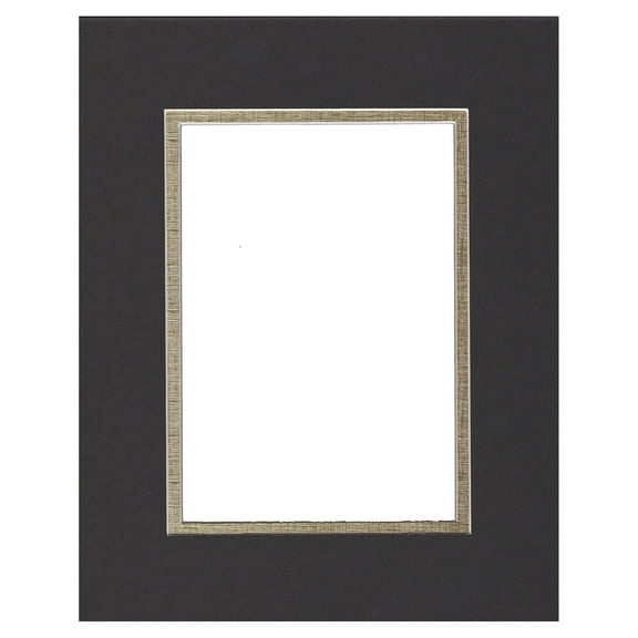 24x36 Black Double Picture Mats for 20x30 Photos - 4 Ply Bevel Cut Matting with White Core, Picture Mats for Framing, Photo Mats for Wall Decor