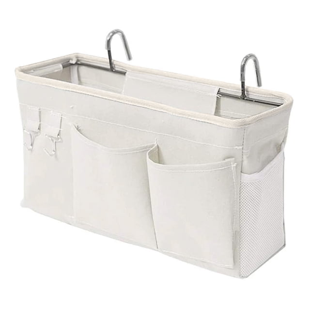 Organizador colgante para mesita de noche FloreceBien, organizador para literas y camas de hospital, barandillas para cama de dormitorios, se pueden colocar vasos y libros