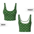thumbnail image 6 of Goofa Christmas (2) Printed Sports Bras for Women, High Impact Running Bra Workout Crop Tank Tops Longline Sports Bra Push up-, 6 of 9