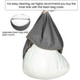 thumbnail image 4 of Bxaolu Inner Liners for Bean Bag, Bean Bag Inner Liner, Giant Inner Liners for Bean Bag, Easy Cleaning Cover Seat Lazy Sofa Bean Bag, White, No Filler (28 x 32in,2PCS), 4 of 9
