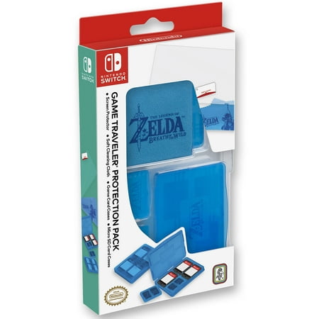 RDS Industries - Blue, Legend of Zelda: Breath of the Wild, Game Traveler Protection Pack for Nintendo Switch