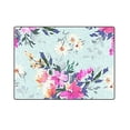 thumbnail image 3 of CADecor Beautiful Hand Painted Floral Throw Blanket Bed Sofa Blanket 58x80 inches, 3 of 3