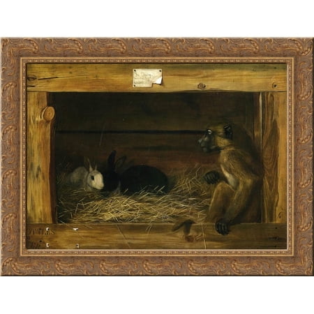 In Charge 24x20 Gold Ornate Wood Framed Canvas Art by Pope, Alexander