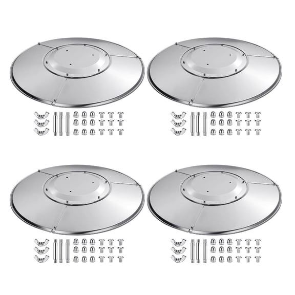 Sinyiin Outdoor Heater Accessory Stainless Canopies Set With Full Mounting Corrosions Resistant Heat Reflectors Cover