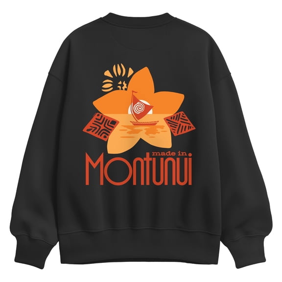 Moana Live Action - Made In Montunui - Women's Oversized Fleece Crew Sweatshirt