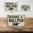 thumbnail image 2 of Entrance to Bullpen Vintage Look Chic 8 x 12 High Gloss Metal 208120020153, 2 of 7
