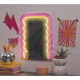 thumbnail image 1 of Merkury Innovations USB-Powered 13" Multicolor LED Wavy Neon Mirror, 1 of 5