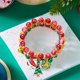 thumbnail image 1 of Set de pulseras de Papá Noel con muñeco de nieve con árbol de Navidad - Pulseras festivas de aleación de 3 piezas para mujer, joyería navideña multicolor con cuentas, ajustable de 7 pulgadas, 1 of 6